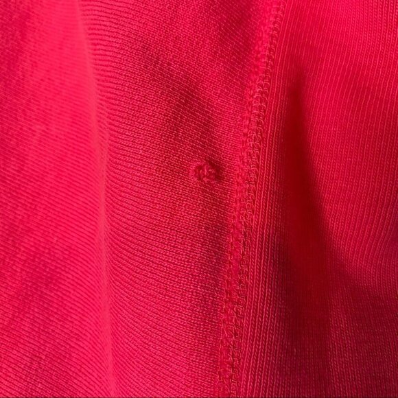 Vintage 90s Champion Reverse Weave Pink Made In USA Sweatshirt Large FLAWED - Picture 6 of 7